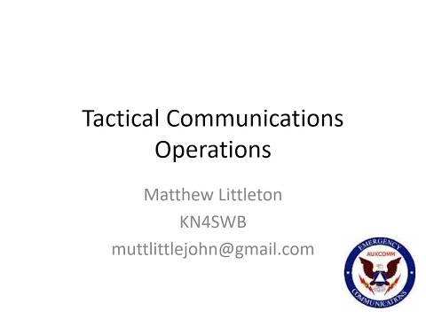 Tactical Communications Operations