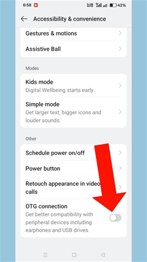 Enable USB OTG On OPPO A78 5G | OTG Setting #shorts #androidtips #settings