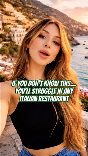 You’re in a restaurant in Italy… 🍝and the waiter asks THIS |