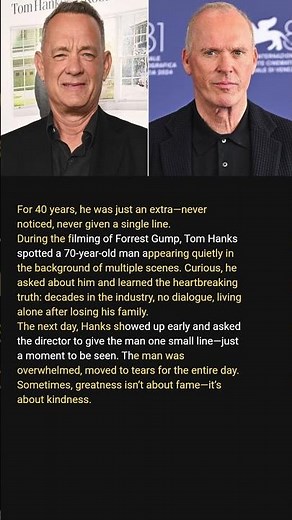 Tom Hanks Discovered a 70 Year Old Extra's Story and Changed Everything