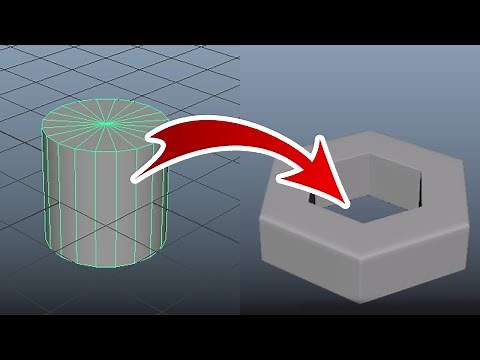 Maya for Beginners | Transform Cylinder to Hexagonal Shape | Learn Maya | Arunpixart