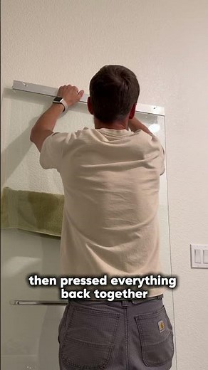 The 5-minute shower door repair #diy #handyman #bathroom