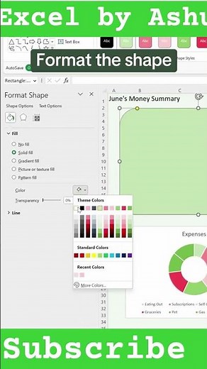 How to create a dashboard in 5 simple steps #excel #exceltips #exceltricks #spreadsheets #corporate