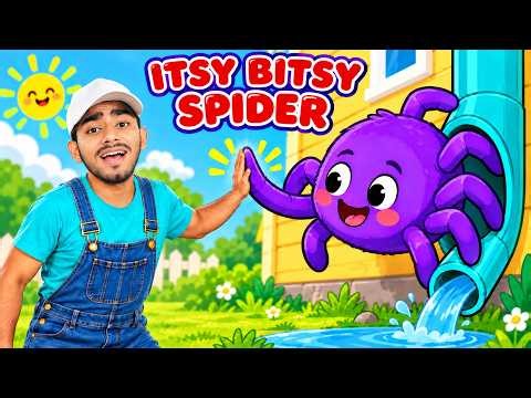 Itsy Bitsy Spider 🕷️ Fast & Slow Sing Along | Nursery Rhymes for Kids