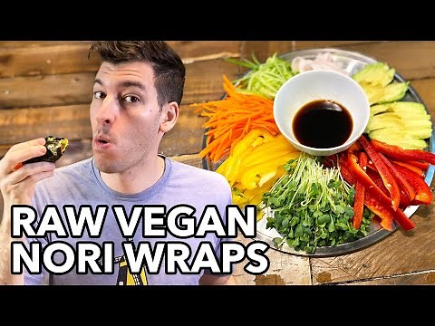 EASY Fresh Vegan Nori (Seaweed) Wraps! LOW CARB
