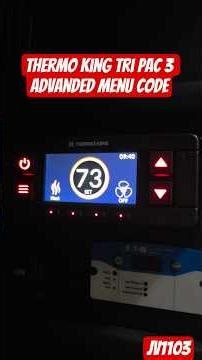 Thermo King Tripac 3 advanced menu pin #trucker #thermoking #tripac #apu #freightliner #trucking