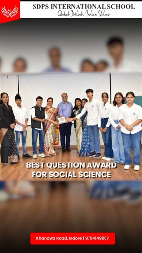 SDPS International School proudly celebrates the remarkable success of our young innovators at Sahodaya Senior Bal Vigyan 2025–26. Their dedication, creativity, and scientific spirit have earned prestigious awards across multiple disciplines, reflecting our commitment to excellence and experiential learning. 🏆 Achievements at Sahodaya Senior Bal Vigyan * Best Question Award – Social Science * Best Performance Award – Chemistry * Best Aim & Utility Award – Biology * Best Question Award – Commerc