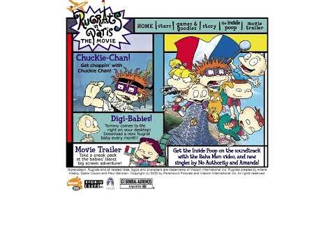 Rugrats in Paris Flash website in 2000