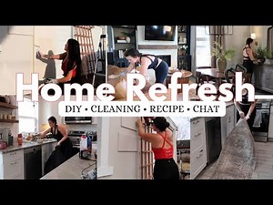Small home refresh / Diy projects , cleaning , & dinner ! CHATS AND MORE ✨️