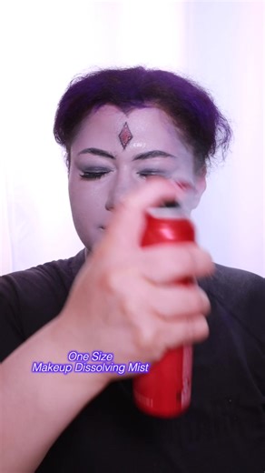 Makeup Removal for the Raven look, she might have to be a redo in the future