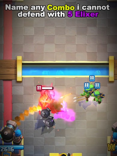 Name any combo I cannot defend with 5 elixir #clachroyale #cr | clash royale