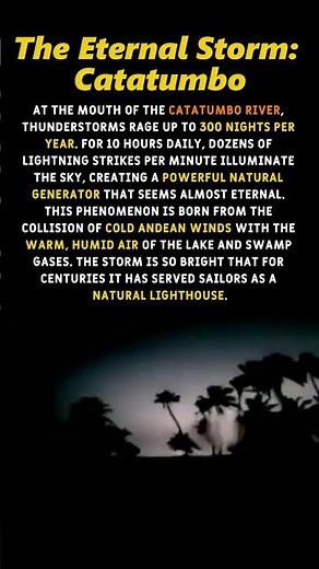 The Eternal Storm Catatumbo #shorts