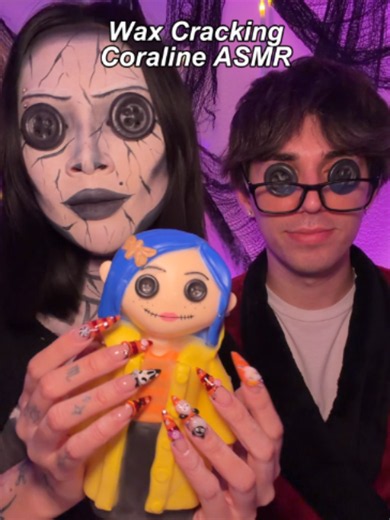 how i made it on @notkittyasmr Coraline Wax Cracking Clay ASMR #kittyasmr #asmr #waxcracking