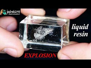 Prince Rupert's Drop EXPLODES in Soft Epoxy Resin | Slow Motion Camera | Resin Art