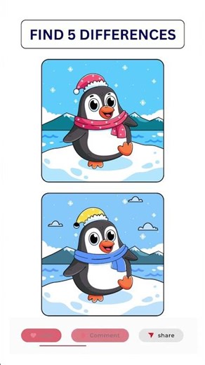 Only 10% Can Find All 5 Differences | Visual Puzzle Challenge #shorts