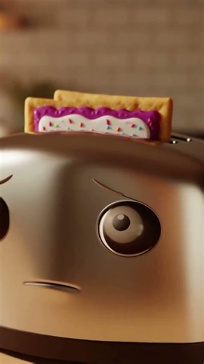 I didn't expect the toaster to do THAT!#shorts #animation #funny #toaster #breakfast #comedy #food