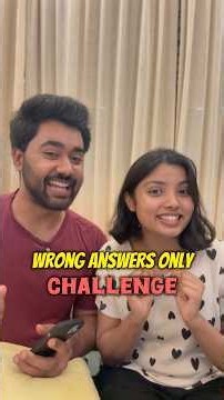 Wrong Answers Challenge🤣🤪 #couple #challenge #ronavi