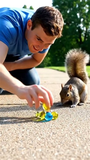 Man vs Squirrel Marble game ⚽️ #animation #monkey #art #cute #drawing #game