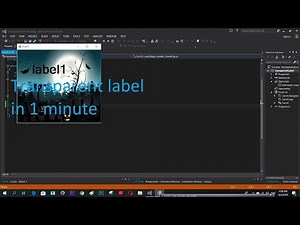 How to make label background transparent C#
