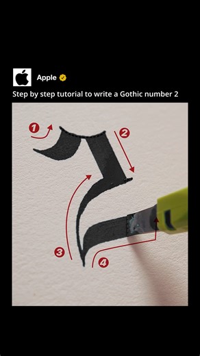 174K views · 729 reactions | Gothic number 2 | Made by Edgar | Facebook
