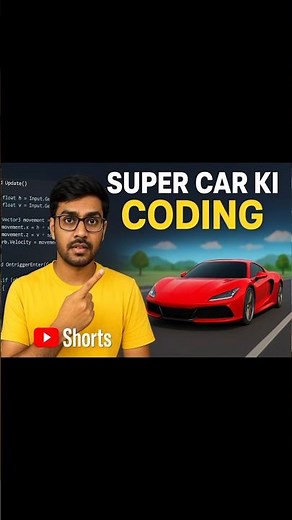 Indian Driving 3D Super Car Coding 🔥 Full Working Code!#shorts #comedyforever