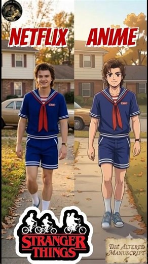 Stranger Things: Real vs. Anime Version is INSANE! 😱