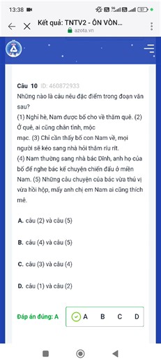 Đề thi thử trạng nguyên tiếng việt lớp 2 vòng 8-thi hương. Link thi thử ở đây nhé cả nhà: https://azota.vn/de-thi/6rw1oc | Thịnh Hân