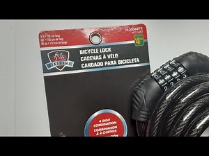 How to fix a Dollarama Bikerama 4 digit combination lock that won't unlock after combination is set