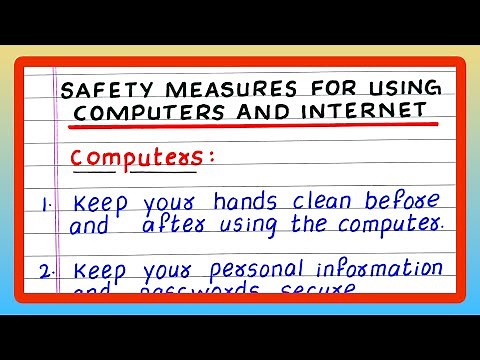 Safety measures for using Computer and Internet | Safety measures while using Computer and Internet