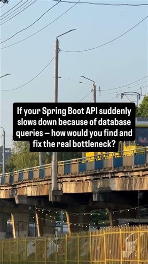 If SpringBoot API slows down because of DB queries #codinginterview #techdevelopers #techinterview