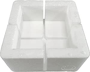 FixtureDisplays® 16PK Polystyrene Corner Protector for Packaging Shipping Boxes 3X3X3", 19 kg/Cubic Meter Density 15581-3 * 3 * 3-16PK-NF