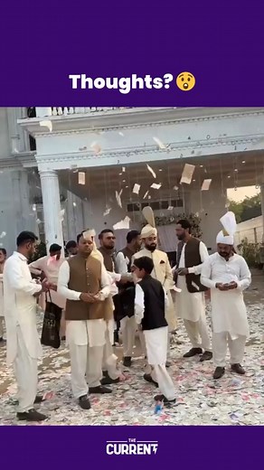 Internet is divided over this undated viral video of a wedding celebration somewhere in Pakistan. What do you think of it? 👀 #TheCurrent #Viral #Latest | The Current