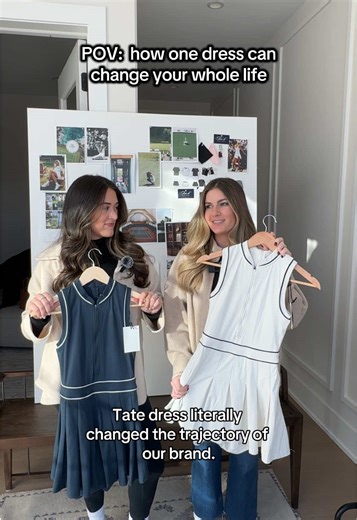 Actual tears were cried in this video. The Tate Dress was the product that changed our whole brand. It popped off, sales went crazy, and we knew we had something special with Fore-té. I SWORE I would never show myself crying on TikTok - but here we are. Just know, when you buy from a small business, THIS is the emotion, gratitude, joy, and momentum you create! #changedmylife #smallbusiness #clothingbrand #cryin #tennisdress