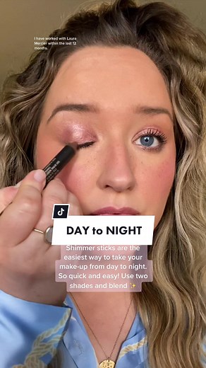 Shimmer Stick Eyeshadow Tutorial for Day to Night Makeup Transformation