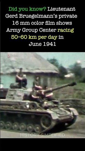 Rare Color Footage: Barbarossa Real Speed || WW2 #shorts