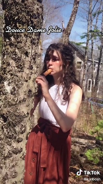 Medieval Recorder Performance at Cottagecore Setting