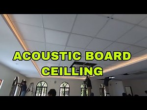 ACOUSTIC BOARD CEILLING INSTALLATION