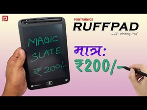 Portronics Ruffpad 8.5E LCD Writing Pad Unboxing and Review | Magic Slate under ₹200/-