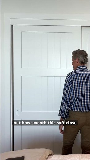 Bypass Closet Doors are Sleek, Quiet, and Efficient. #closetdoors