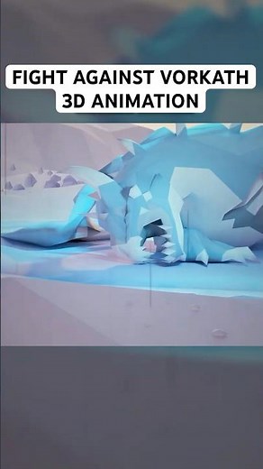 Fight Against Vorkath | OSRS 3D Animation #osrs #osrsshorts #osrsanimation