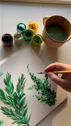 Watch our designer create a holiday greeting with watercolor