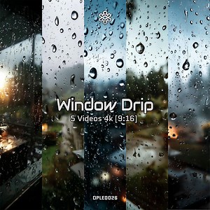 Vertical Rain Window Videos | 4K 9:16 Cinematic Raindrop Overlays for Mobile, Reels, Edits - Etsy