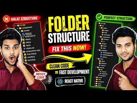 React Native Folder Structure 🔥 Clean Code Setup for Beginners (2026)