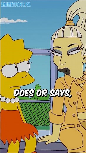 What Happens When Lisa Meets Lady Gaga? #thesimpsons