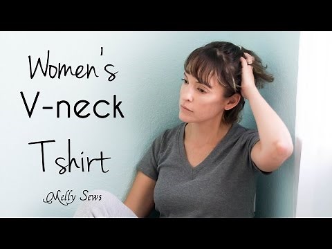 How to Sew a Women's V-neck Tshirt