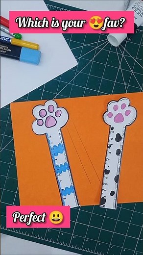 Make your own 📏✨Paper Ruler at Home! Cute & Simple DIY Scale ✂️📏✨ #art #ytshorts #craft