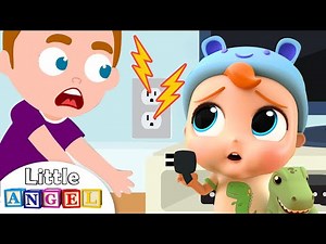 Baby Learns to Play Safe | Little Angel Kids Songs & Nursery Rhymes