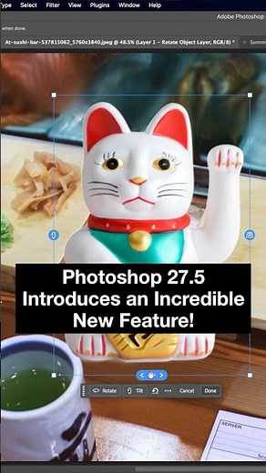 Adobe's New "Rotate Object" AI in Photoshop 27 is Magic ✨ #photoshop