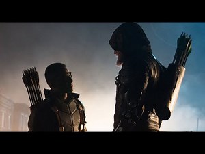 DC's Legends of Tomorrow 1x06 Connor Hawke, Arrow and Legends vs Deathstroke final battle.