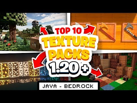 TOP 10 TEXTURE PACKS para MINECRAFT 1.21 (JAVA, BEDROCK y PE)😎PAQUETE DE TEXTURAS 1.20.6